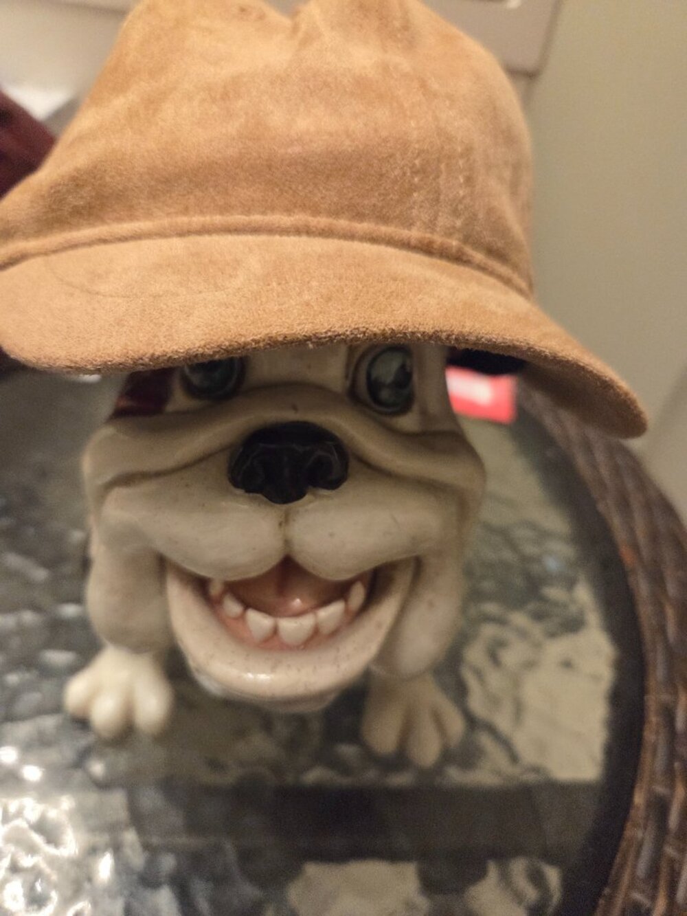 Suede cap